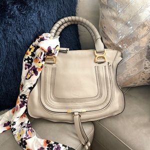 Gorgeous Authentic Chloe Marcie Medium - Dove Grey